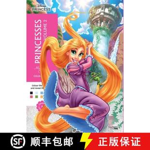 【3-4周达】Mystery Colouring - Princesses Vol. 2: Reveal iconic Disney characters with colour by number [9782017276500]