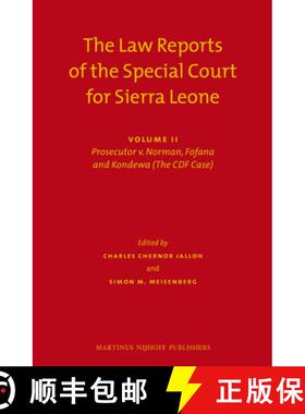 预订 The Law Reports of the Special Court for Sierra Leone (2 Vols.): Volume II: Prosecutor V. Norman... [9789004221635]
