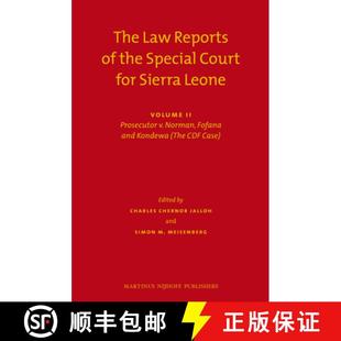 The Leone Sierra Prosecutor 9789004221635 Norman... Special Law Volume Reports Court 预订 Vols. for the