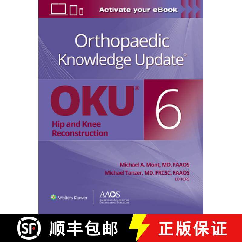 【3-4周达】Orthopaedic Knowledge Update®: Hip and Knee Reconstruction 6 Print + Ebook (AAOS - Americ... [9781975157999]