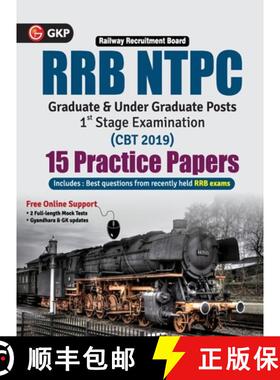 预订 RRB NTPC 2019-20 : 15 Practice Papers (CBT 1st Stage) [9789389310597]