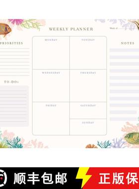 【3-4周达】Art of Nature: Under the Sea Weekly Planner Notepad: (Undated Weekly Planner, Cute Station... [9781647223939]