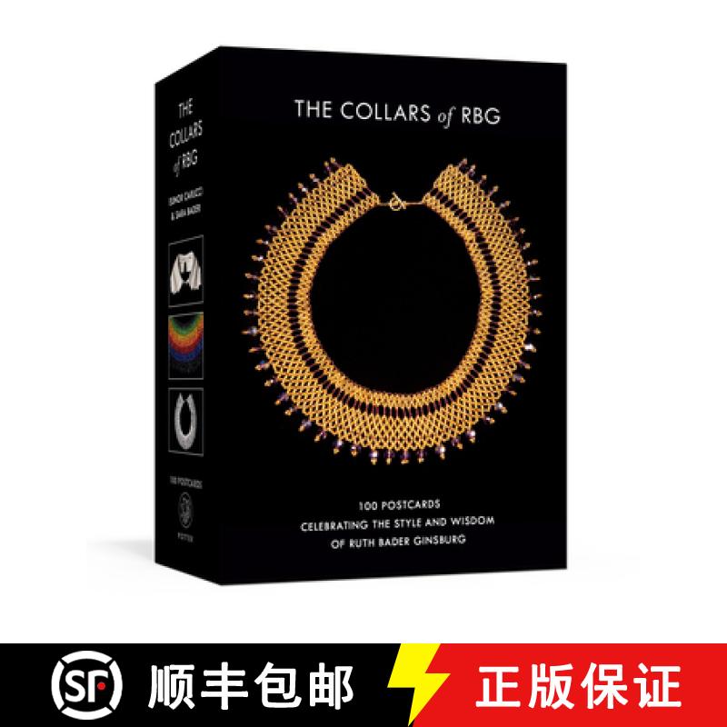 【3-4周达】The Collars of Rbg Postcards: 100 Postcards Celebrating the Style and Wisdom of Ruth Bader... [9780593581254]