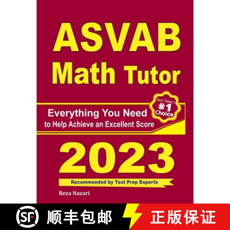 【2-3周达】ASVAB Math Tutor: Everything You Need to Help Achieve an Excellent Score [9781646128440]