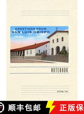 预订 Vintage Lined Notebook Greetings from San Luis Obispo [9798385402946]