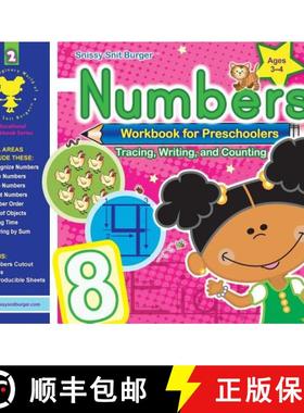 【3-4周达】Snissy Snit Burger(TM) Numbers Workbook for Preschoolers [9781642046168]