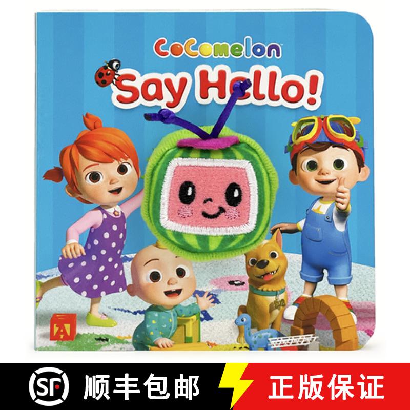 【3-4周达】Cocomelon Say Hello! Puppet Book [9781646384280]
