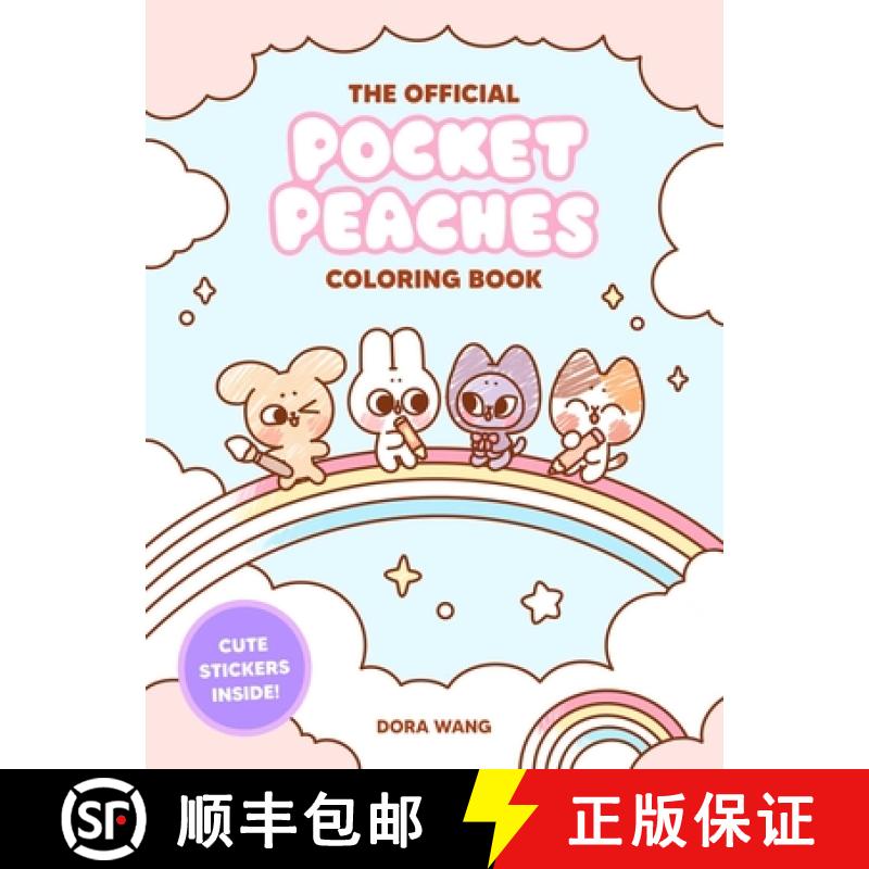 【3-4周达】The Official Pocket Peaches Coloring Book: Cozy Coloring and Cute Stickers [9781524896140]