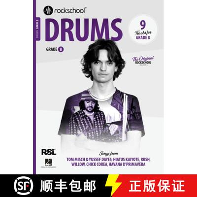 【3-4周达】Rockschool Drums Grade 8 2024 [9781789365047]