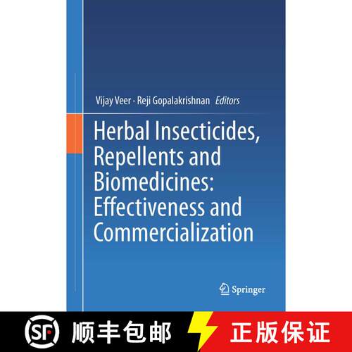 【3-4周达】精装 Herbal Insecticides, Repellents and Biomedicines: Effectiveness and Commercialization [9788132227021]