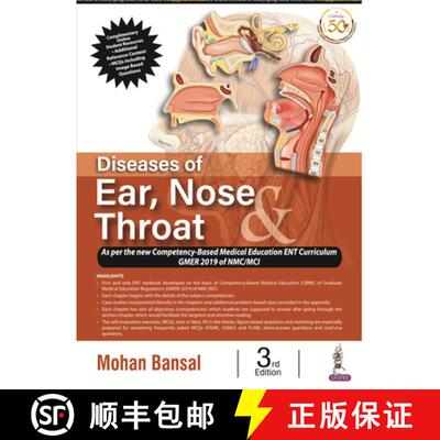 【3-4周达】Diseases of Ear, Nose & Throat [9789386150233]