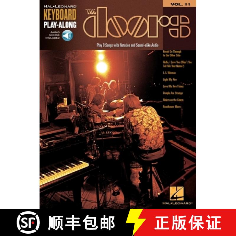 【3-4周达】The Doors-Keyboard Play-Along Volume 11 (Book/Online Audio) [With CD] [9781423419297]