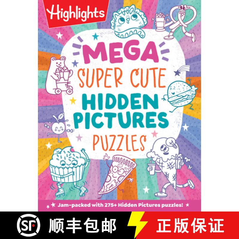 【3-4周达】Mega Super Cute Hidden Pictures Puzzles: Solve Over 300 Pages of Cute Kawaii-Style Puzzles... [9781639623013]