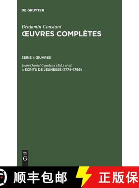预订 OEuvres completes, I, Ecrits de jeunesse (1774-1799) [9783484504011]