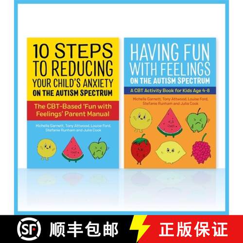 【3-4周达】精装 Fun with Feelings on the Autism Spectrum (Parent Manual and Child CBT Activity Book T... [9781787756892]