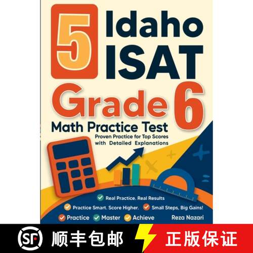 【3-4周达】5 Idaho ISAT Grade 6 Math Practice Tests: Proven Practice for Top Scores with Detailed Exp... [9798896478560]