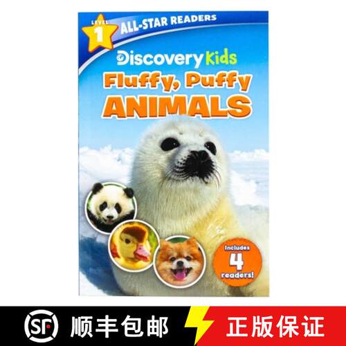 【3-4周达】Discovery Kids All-Star Reader: Fluffy, Puffy Animals! Level 1 [9781667208312]
