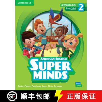 【3-4周达】Super Minds Level 2 Student's Book with eBook American English [9781108827157]