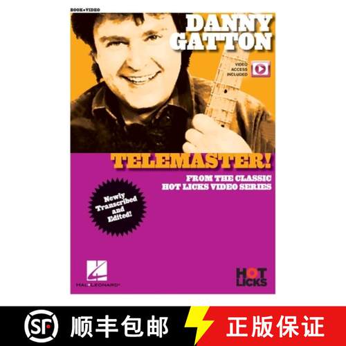 【3-4周达】Danny Gatton Telemaster! Guitar Instruction Book with Online Video Hot Licks Series for El... [9781540058409]