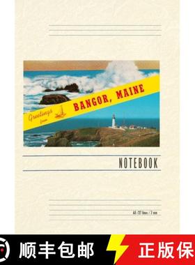 预订 Vintage Lined Notebook Greetings from Bangor [9798385423866]