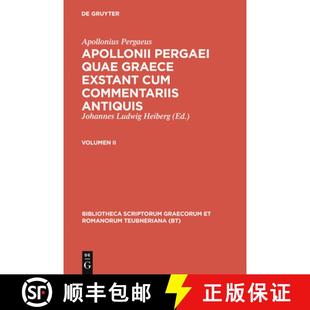 cum Pergaeus Johannes Heiberg 预订 Apollonii exstant comme... Graece quae Pergaei 9783598710520 Ludwig Apollonius