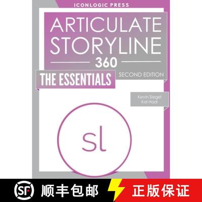 【3-4周达】Articulate Storyline 360: The Essentials [9781944607609]