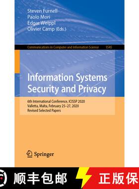 【3-4周达】Information Systems Security and Privacy : 6th International Conference, ICISSP 2020, Vall... [9783030948993]