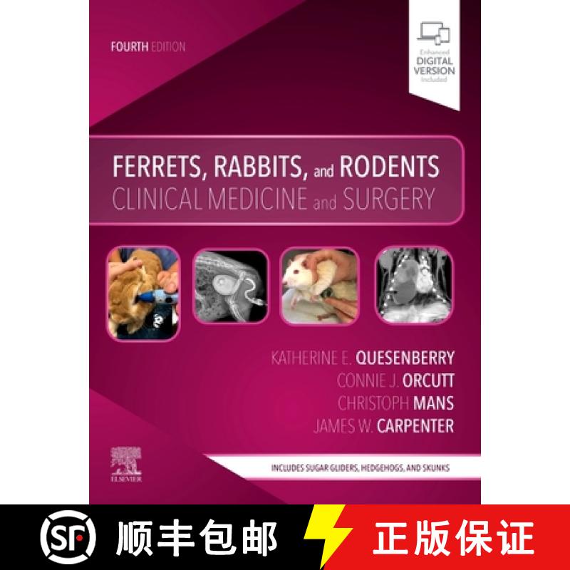 【4周达】Ferrets, Rabbits, and Rodents: Clinical Medicine and Surgery [9780323484350]