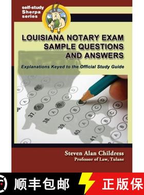 预订 Louisiana Notary Exam Sample Questions and Answers: Explanations Keyed to the Official Study Guide [9781610274227]
