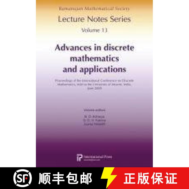 【3-4周达】Advances in Discrete Mathematics and Applications: Proceedings of the International Confer... [9781571462206]