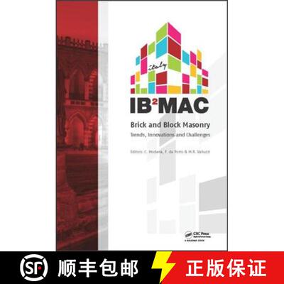 【3-4周达】精装 Brick and Block Masonry: Proceedings of the 16th International Brick and Block Masonr... [9781138029996]