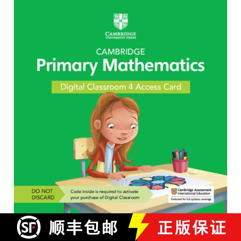 【3-4周达】Cambridge Primary Mathematics Digital Classroom 4 Access Card (1 Year Site Licence) [9781108824514]