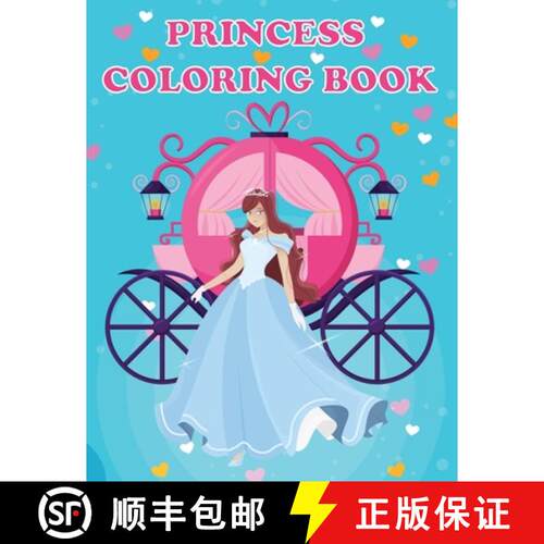 【3-4周达】Princess Coloring Book: Princesses & Fairies, Ages 4-8, Fun Color Pages For Kids, Girls Bi... [9781649441805]
