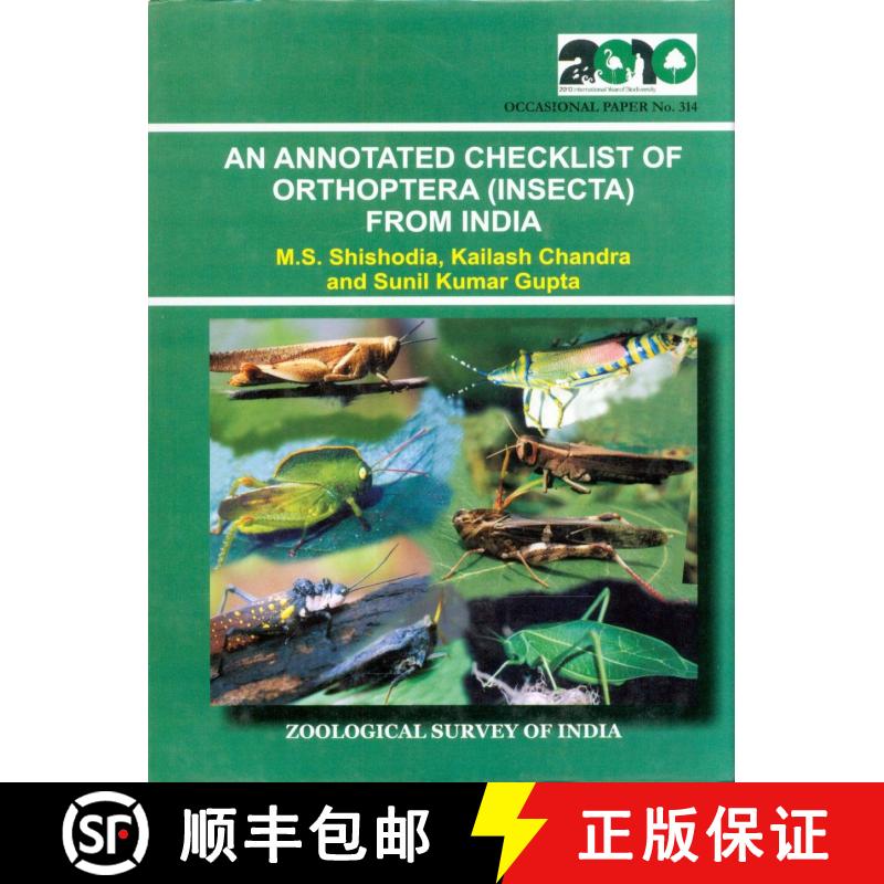 【3-4周达】An Annotated Checklist of Orthoptera (Insecta) from India [9788181712707]