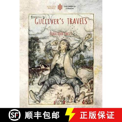 【3-4周达】Gulliver's Travels: Unabridged & enhanced with 12 colour plates and 78 line drawings (Azil... [9781909735842]