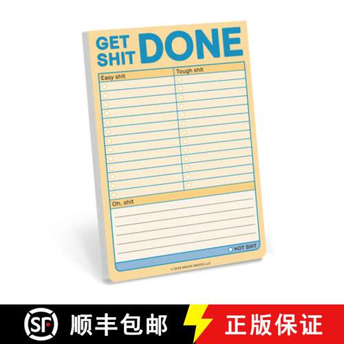 【3-4周达】Knock Knock Get Shit Done Great Big Stickies (Pastel Version) [9781683495130]