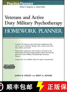 【3-4周达】Veterans And Active Duty Military Psychotherapy Homework Planner (W/ Download) [Wiley心理学] [9781119384823]