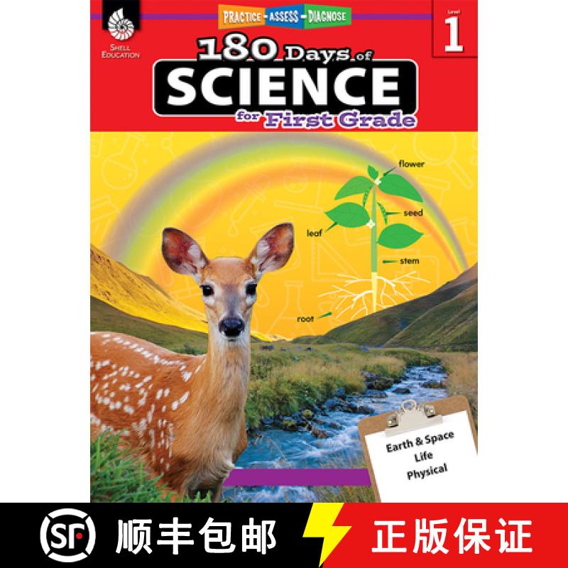 【3-4周达】180 Days(tm) Science for First Grade: Practice, Assess, Diagnose [9781425814076]