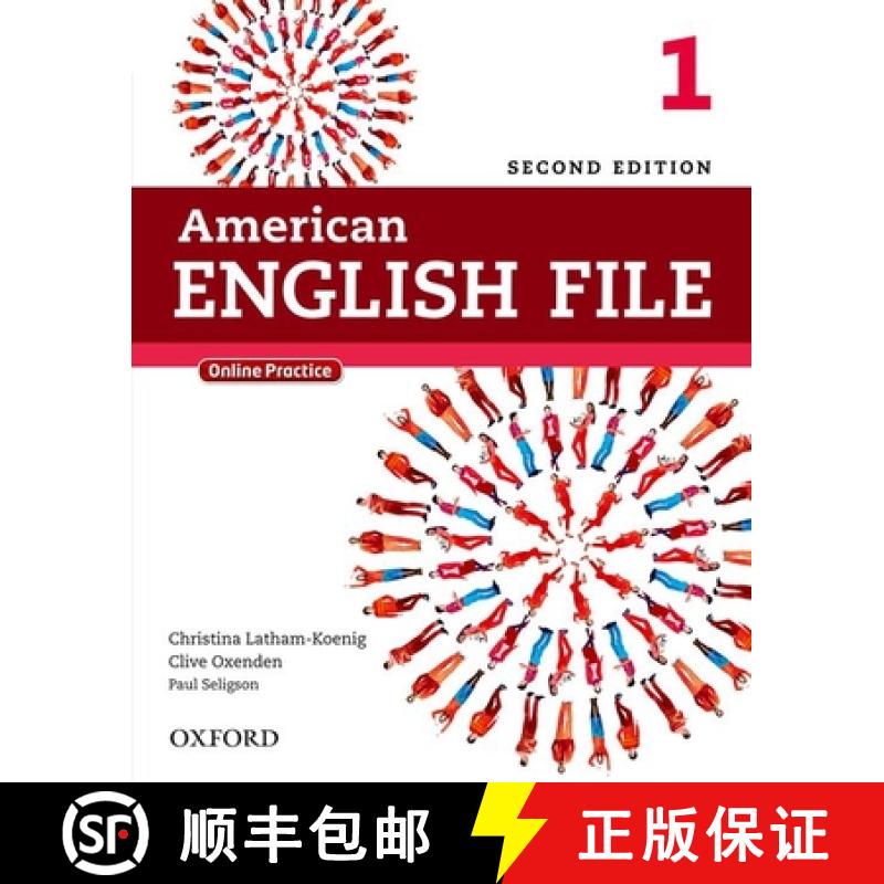 【3-4周达】American English File Second Edition: 1 Student's Book with Oxford Online Skills Program [9780194776158]