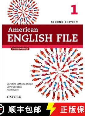 【3-4周达】American English File Second Edition: 1 Student's Book with Oxford Online Skills Program [9780194776158]