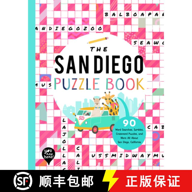 【2-3周达】The San Diego Puzzle Book: 90 Word Searches, Jumbles, Crossword Puzzles, and More All abou... [9781952239373]