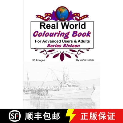 【3-4周达】Real World Colouring Books Series 16 [9780359797523]