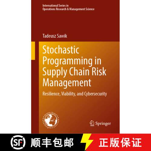 【3-4周达】精装 Stochastic Programming in Supply Chain Risk Management : Resilience, Viability, and C... [9783031579264]