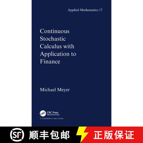 【3-4周达】精装 Continuous Stochastic Calculus with Applications to Finance [9781584882343]