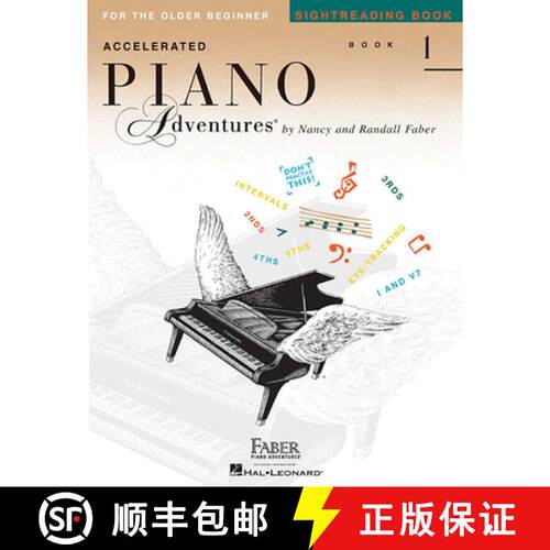 【3-4周达】Accelerated Piano Adventures for the Older Beginner - Sightreading Book 1 [9781616776596]