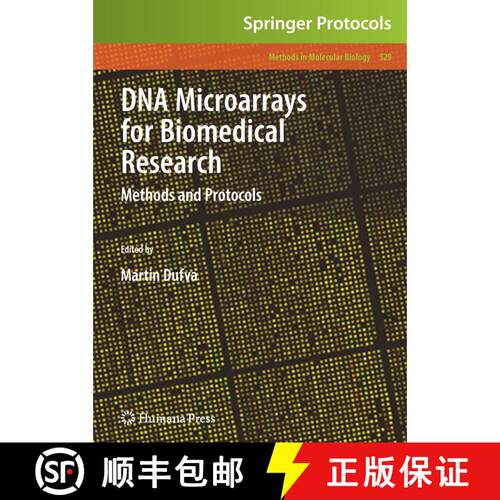 【3-4周达】精装 DNA Microarrays for Biomedical Research: Methods and Protocols - DNA Microarrays for ... [9781934115695]