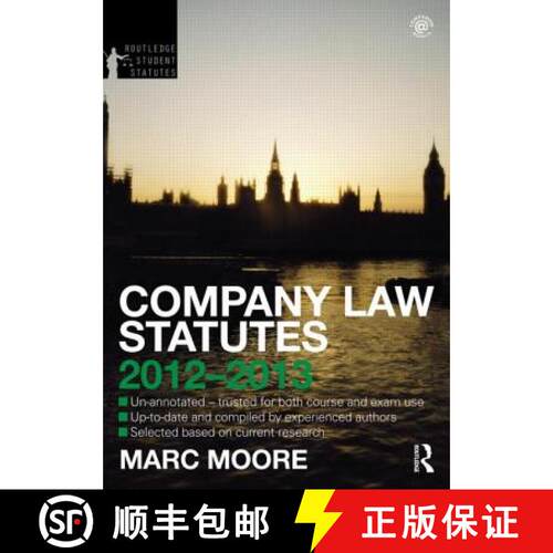 【3-4周达】Company Law Statutes 2012-2013 [9780415633802]