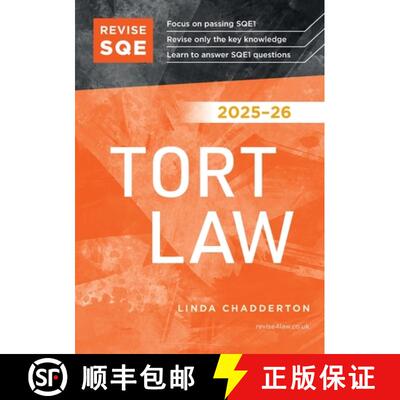 【3-4周达】Revise SQE Tort Law 2025/26: SQE1 Revision Guide [9781917183505]