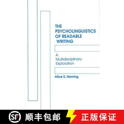 【3-4周达】The Psycholinguistics of Readable Writing: A Multidisciplinary Exploration [9780893919979]