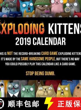 【3-4周达】Exploding Kittens 2019 Square Wall Calendar [9781449493899]